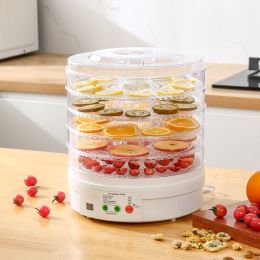 Food Dehydrator, 5 11.4" Trays, Adjustable Temperature Control for Homemade Jerky Herbs Fruit Veggies Meats Snacks Treats RT