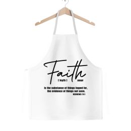 Faith The Substance Of Things Hoped For, Black Graphic Text Classic Adult Apron