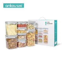 Ankou Kitchen Canisters,Kitchen Canisters Food Containers,,Jars for Food Storage