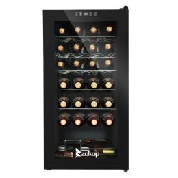 28 Bottle Mini Fridge Bar Wine Cooler Cabinet Beverage Refrigerator XH